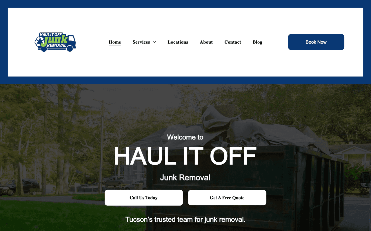 Haul It Off website screenshot